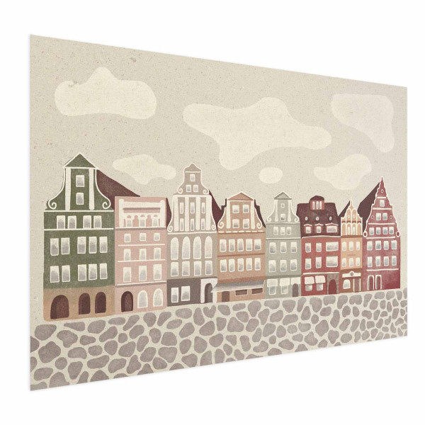 Plakat Kolorowe Fasady 90x60 cm 577097