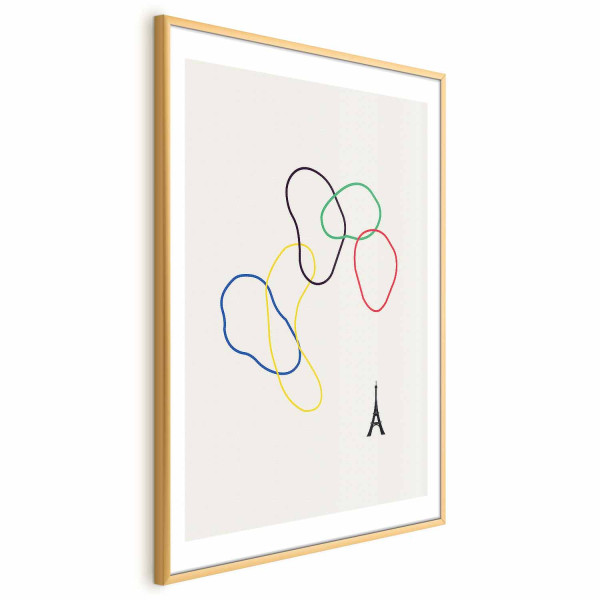 Plakat Kolorowe koła 40x60 cm 588750