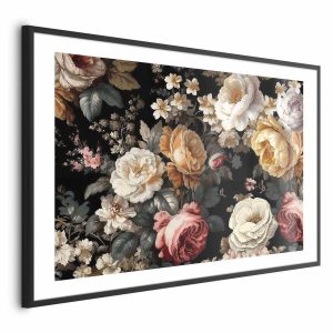 Plakat Kolorowe kwiaty 30×21 cm 586170