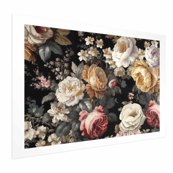 Plakat Kolorowe kwiaty 42x29,7 cm 583784