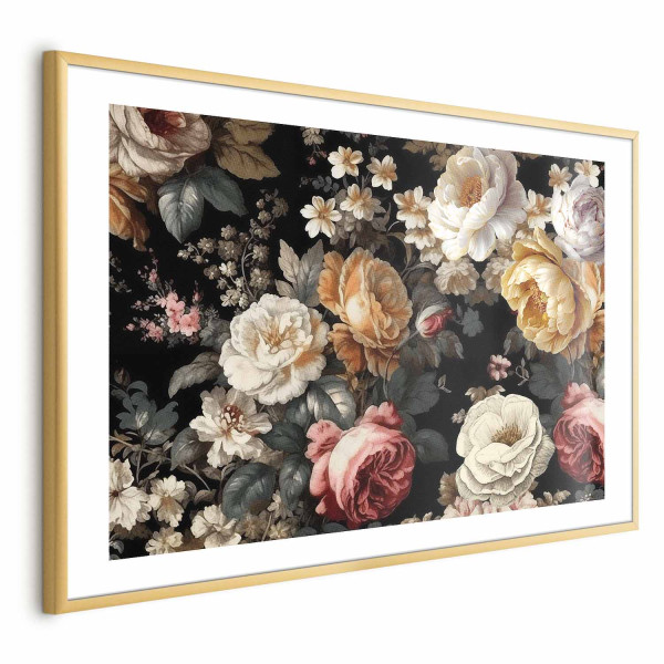 Plakat Kolorowe kwiaty 60x40 cm 588926