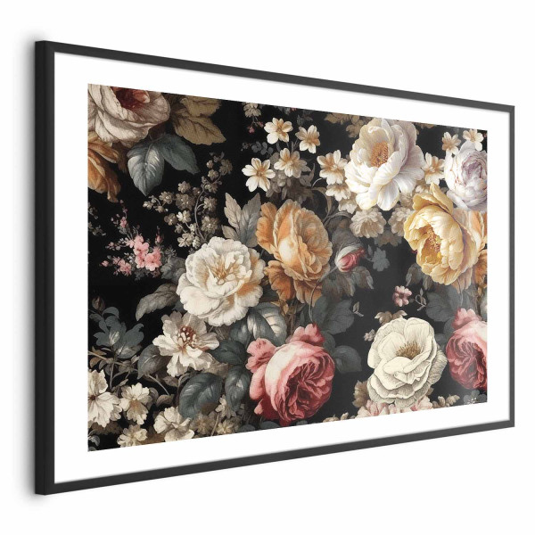 Plakat Kolorowe kwiaty 90x60 cm 587644