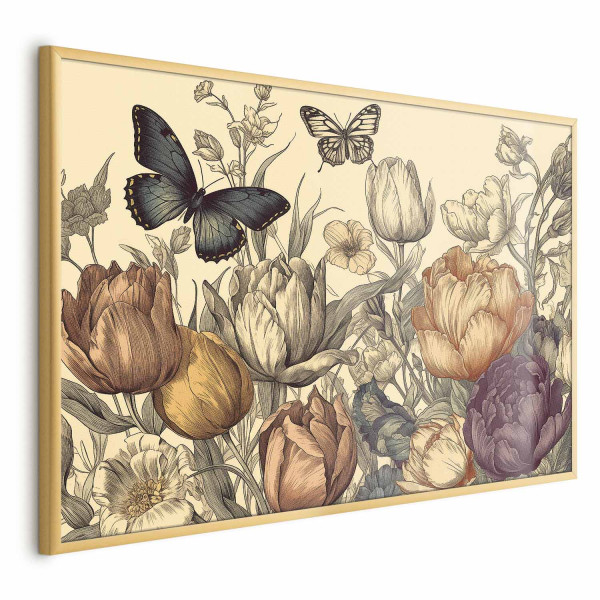 Plakat Kolorowe tulipany 30x21 cm 587423