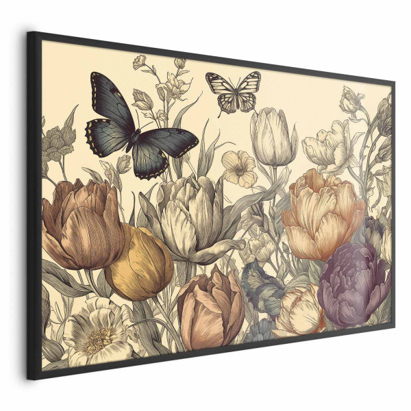 Plakat Kolorowe tulipany 42x29,7 cm 581589