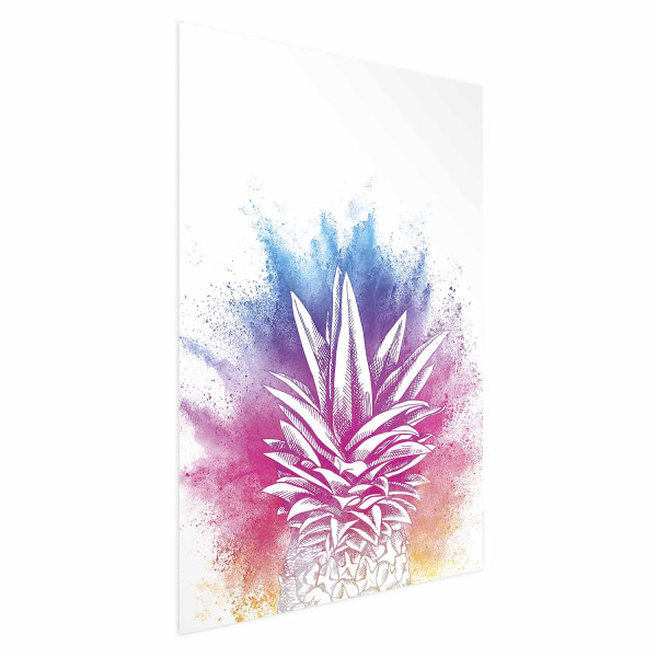 Plakat Kolorowy ananas 21x30 cm 584750