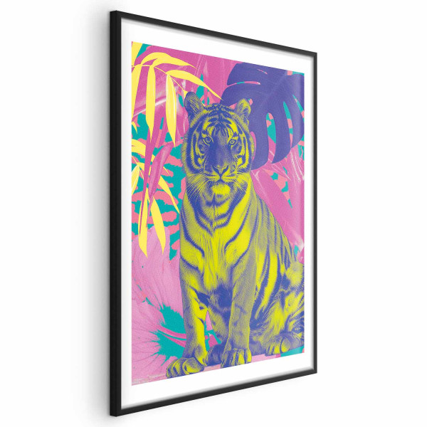 Plakat Kolorowy tygrys 40x60 cm 586910