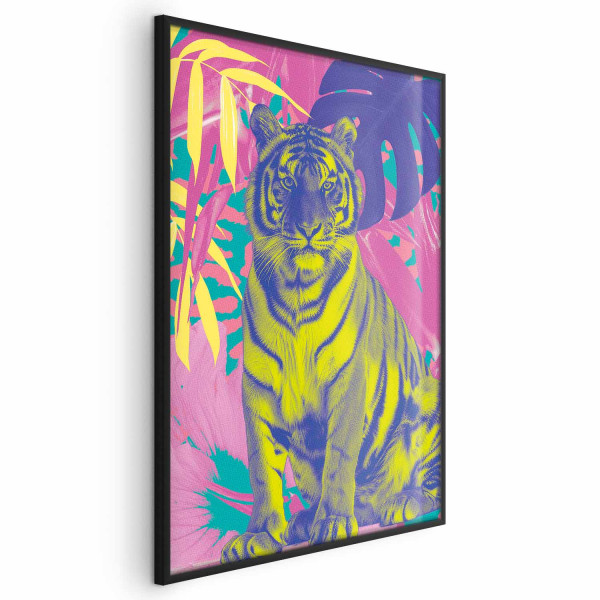 Plakat Kolorowy tygrys 60x90 cm 582024