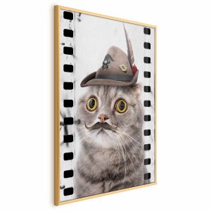 Plakat Kot w kapeluszu 21×30 cm 579301