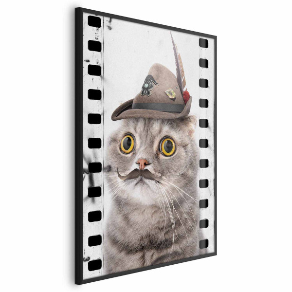Plakat Kot w kapeluszu 21x30 cm 588677