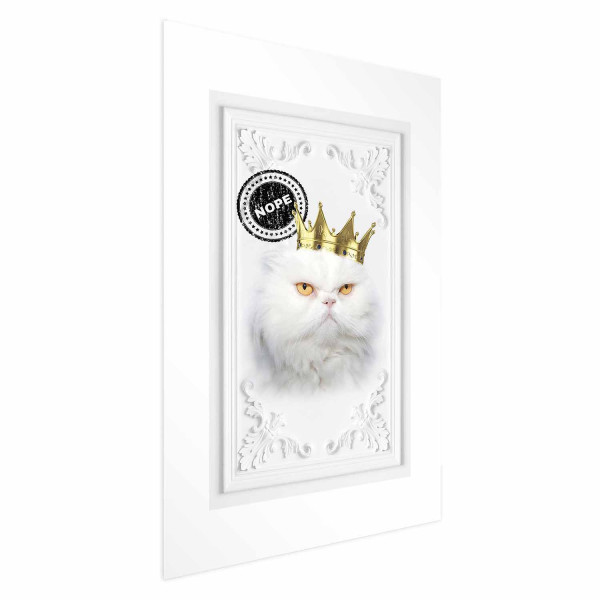Plakat Król kot 21x30 cm 590547