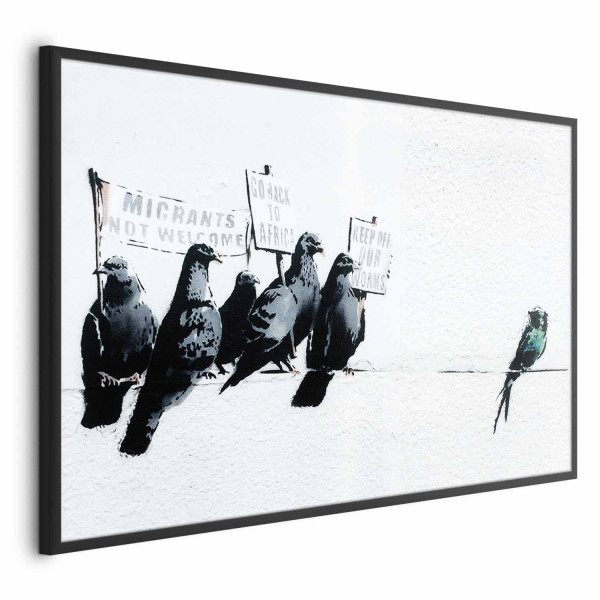 Plakat Ksenofobiczne gołębie 30x21 cm 579669