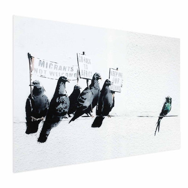 Plakat Ksenofobiczne gołębie 30x21 cm 580365