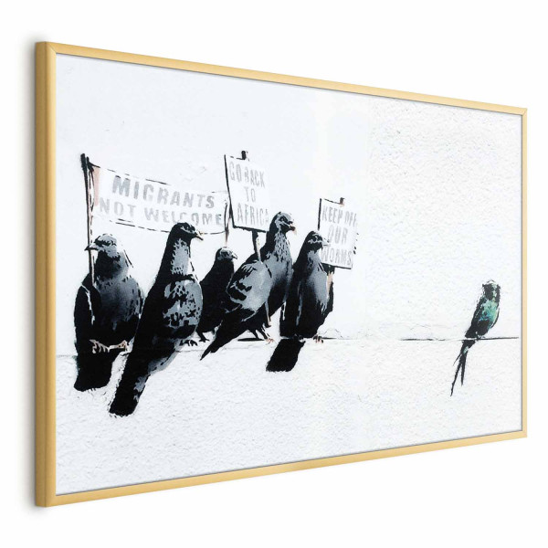 Plakat Ksenofobiczne gołębie 42x29,7 cm 589501
