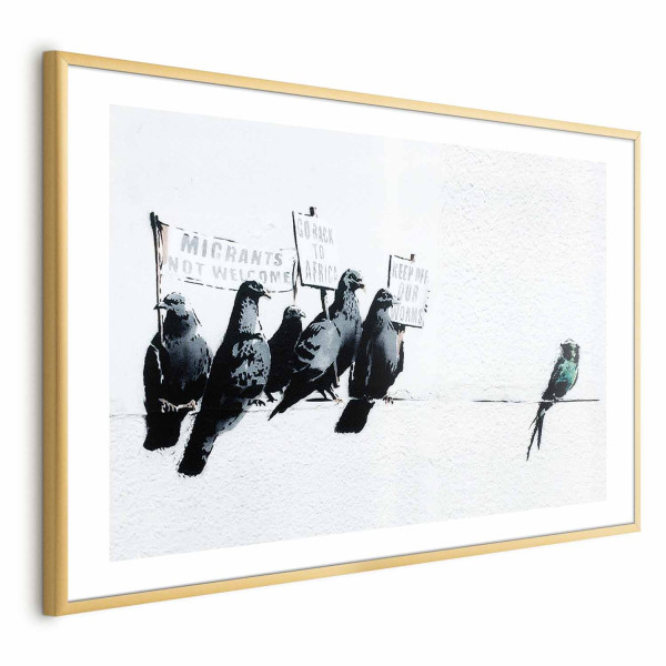 Plakat Ksenofobiczne gołębie 42x29,7 cm 590508