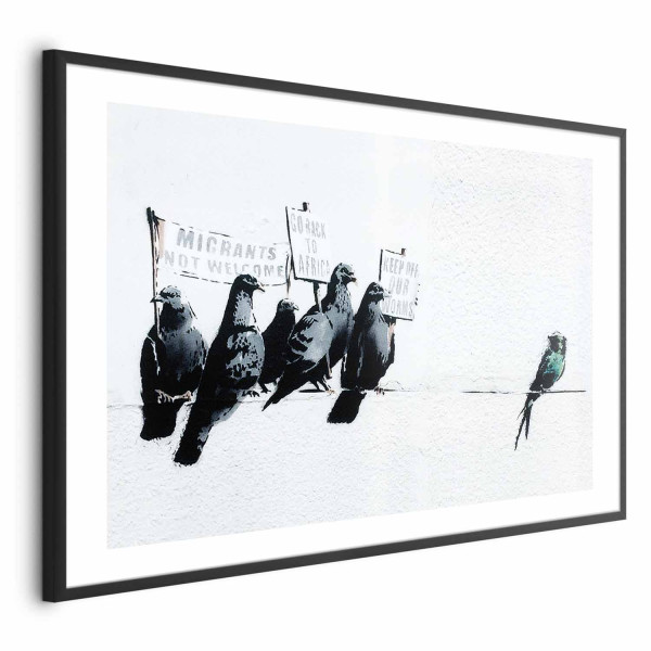 Plakat Ksenofobiczne gołębie 90x60 cm 582362
