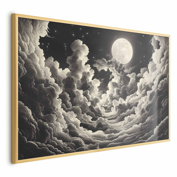 Plakat Księżyc wśród chmur 42x29,7 cm 581193