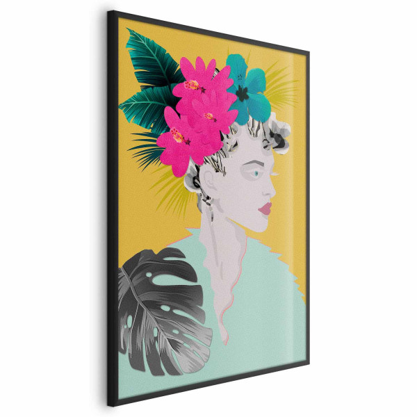 Plakat Kwiaty we włosach 40x60 cm 591478