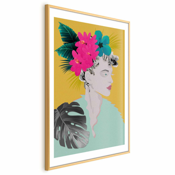 Plakat Kwiaty we włosach 60x90 cm 590365