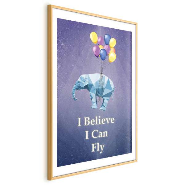 Plakat Latający słoń 21x30 cm 590461