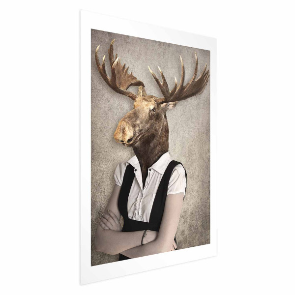 Plakat Łebski łoś 21x30 cm 583413