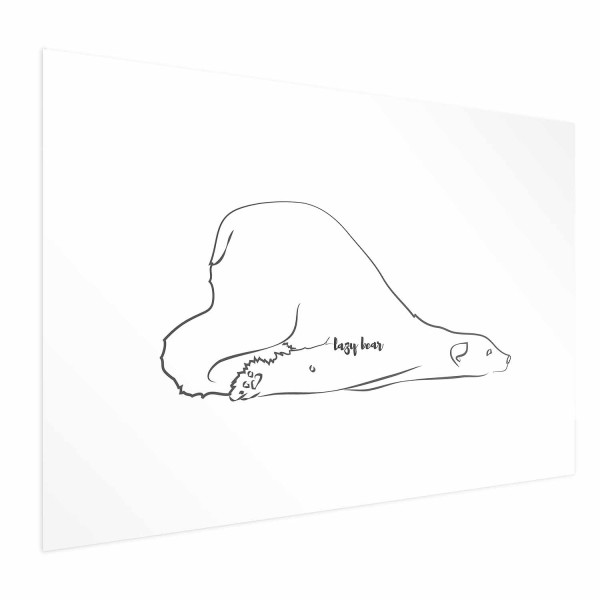 Plakat Leniwy niedźwiedź 30x21 cm 589104