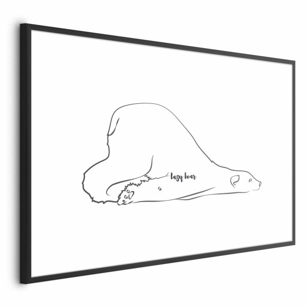 Plakat Leniwy niedźwiedź 60x40 cm 590806