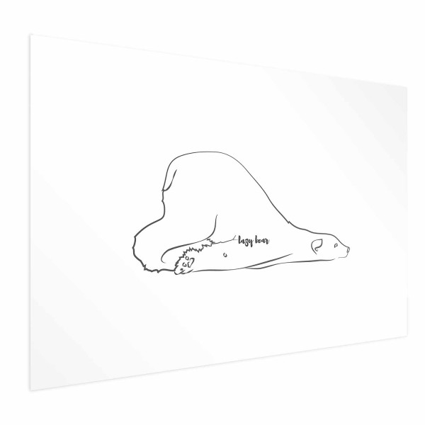 Plakat Leniwy niedźwiedź 90x60 cm 591460