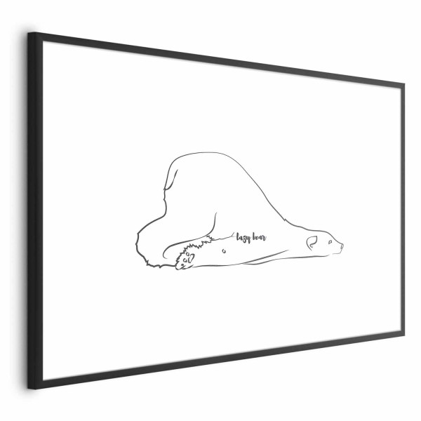Plakat Leniwy niedźwiedź 90x60 cm 581595
