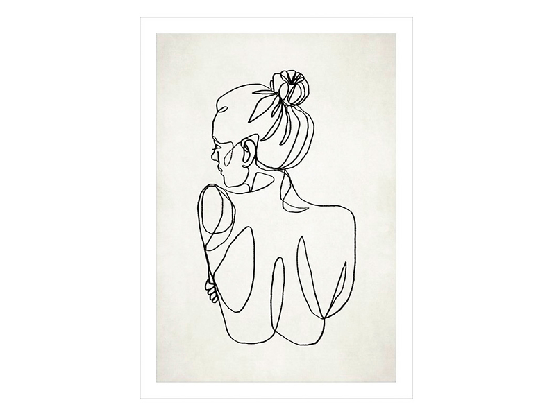 Plakat Line art Kobieta No.1 50x70 cm 38045
