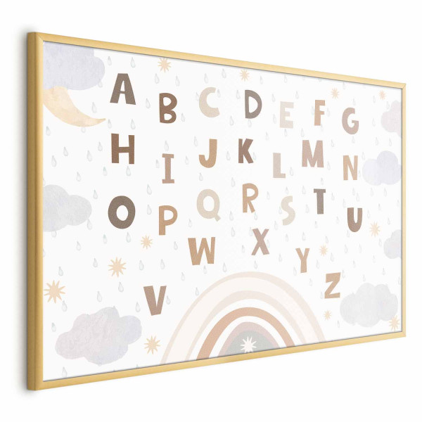 Plakat Literki 90x60 cm 582229