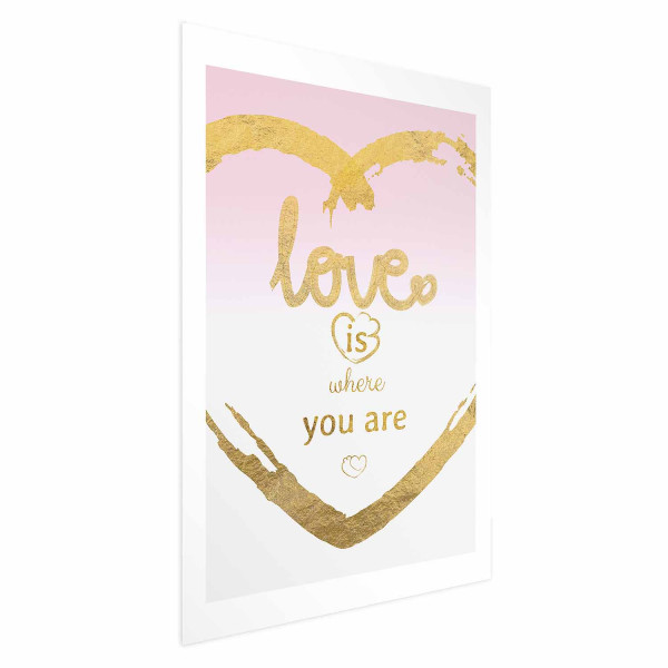 Plakat Love Is 21x30 cm 590719