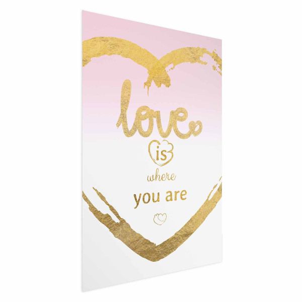Plakat Love Is 29,7x42 cm 586451