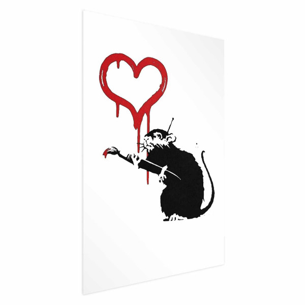 Plakat Love Rat 21x30 cm 583031