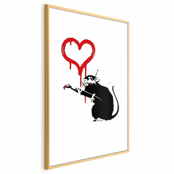 Plakat Love Rat 40x60 cm 589406