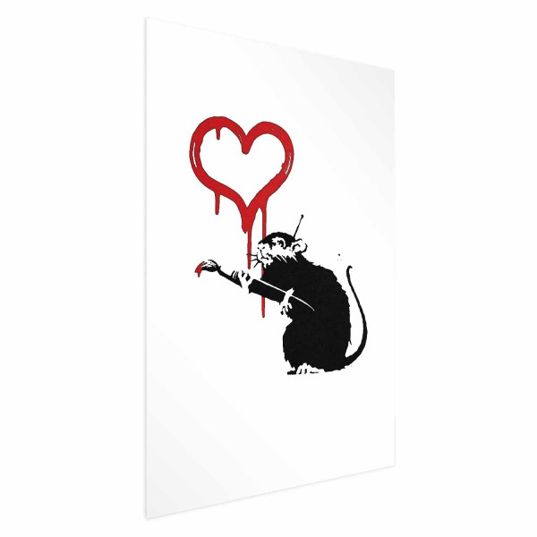 Plakat Love Rat 40x60 cm 590827
