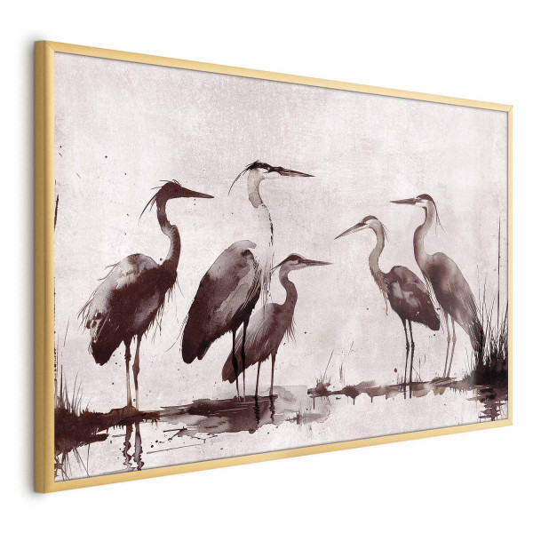 Plakat Malowane czaple 42x29,7 cm 581180