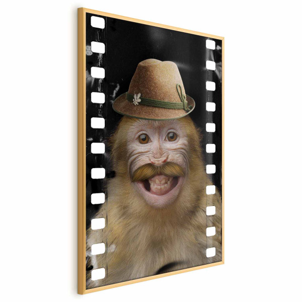 Plakat Małpa w kapeluszu 29,7x42 cm 587704