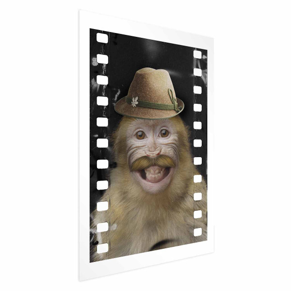 Plakat Małpa w kapeluszu 60x90 cm 585150