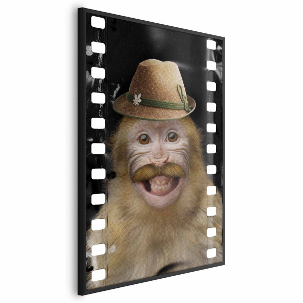 Plakat Małpa w kapeluszu 60x90 cm 588420