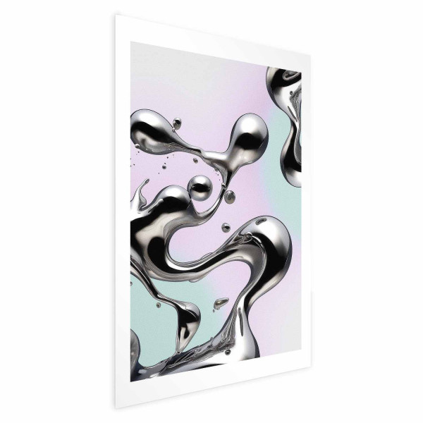 Plakat Metaliczne Płynności 21x30 cm 578789