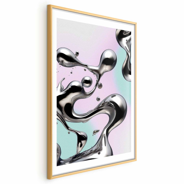 Plakat Metaliczne Płynności 40x60 cm 579888