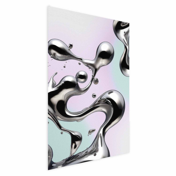 Plakat Metaliczne Płynności 60x90 cm 580940