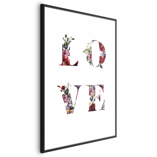 Plakat Miłość w kwiatach 40x60 cm 580703