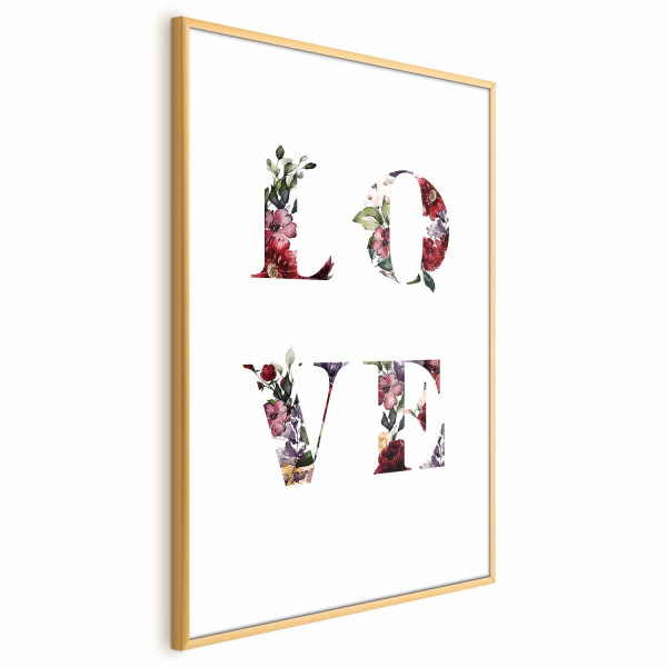 Plakat Miłość w kwiatach 40x60 cm 586182