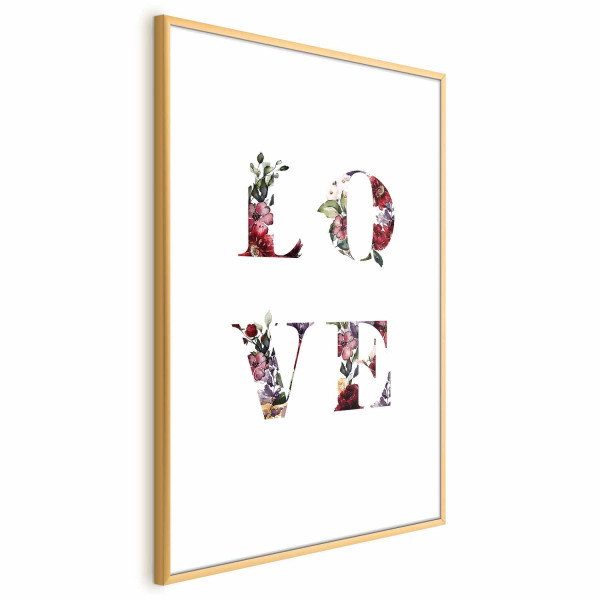 Plakat Miłość w kwiatach 60x90 cm 586897
