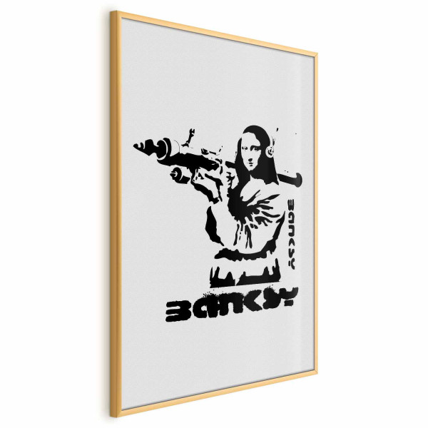 Plakat Mona Lisa z bazuką 40x60 cm 579248
