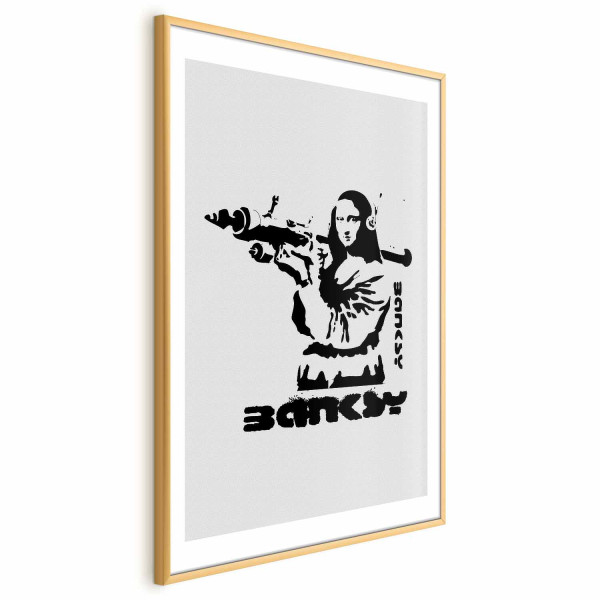Plakat Mona Lisa z bazuką 60x90 cm 579664