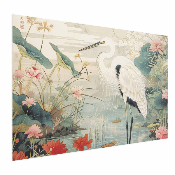 Plakat Nad azjatyckim stawem 90x60 cm 578428