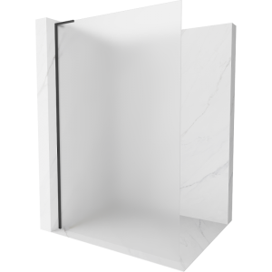 Ścianka prysznicowa Walk-in Mexen Kioto L 70 x 200 cm, szron, czarna 502412