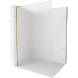 Ścianka prysznicowa Walk-in Mexen Kioto L 70 x 200 cm, szron, złota 502279